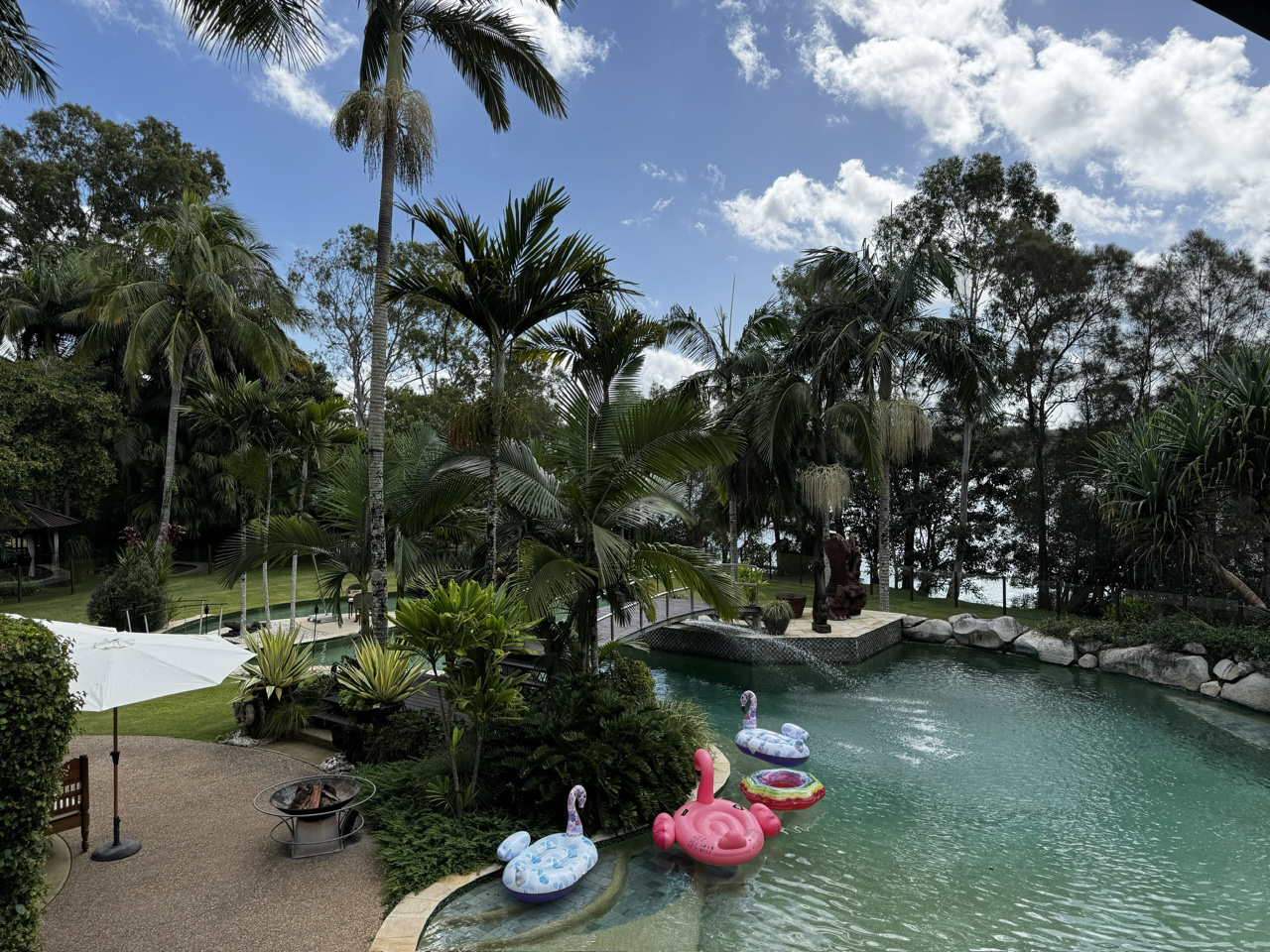 Just a small portion of the very large swimming pool.