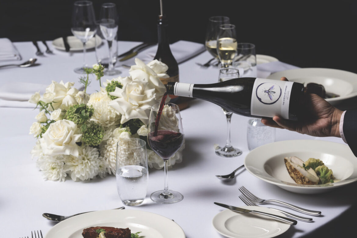 Four Winds Circular Vintage Shiraz: poured last month at the Hyatt Regency Sydney.