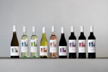 Berton Vineyards’ Foundstone range with its new labels.