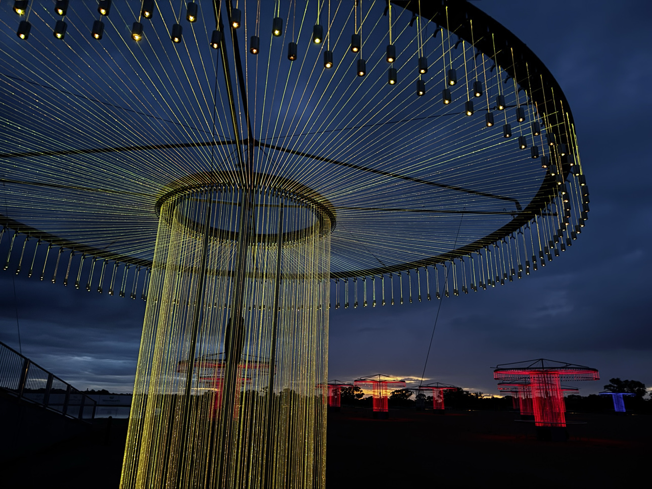 Artist Bruce Munro’s Fibre Optic Symphonic Orchestra (FOSO) in Wentworth is a drawcard for the region.