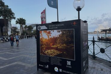 Boxes on the Art Dark Trail at Circular Quay and The Rocks reveal different chapters of the Halloween story.