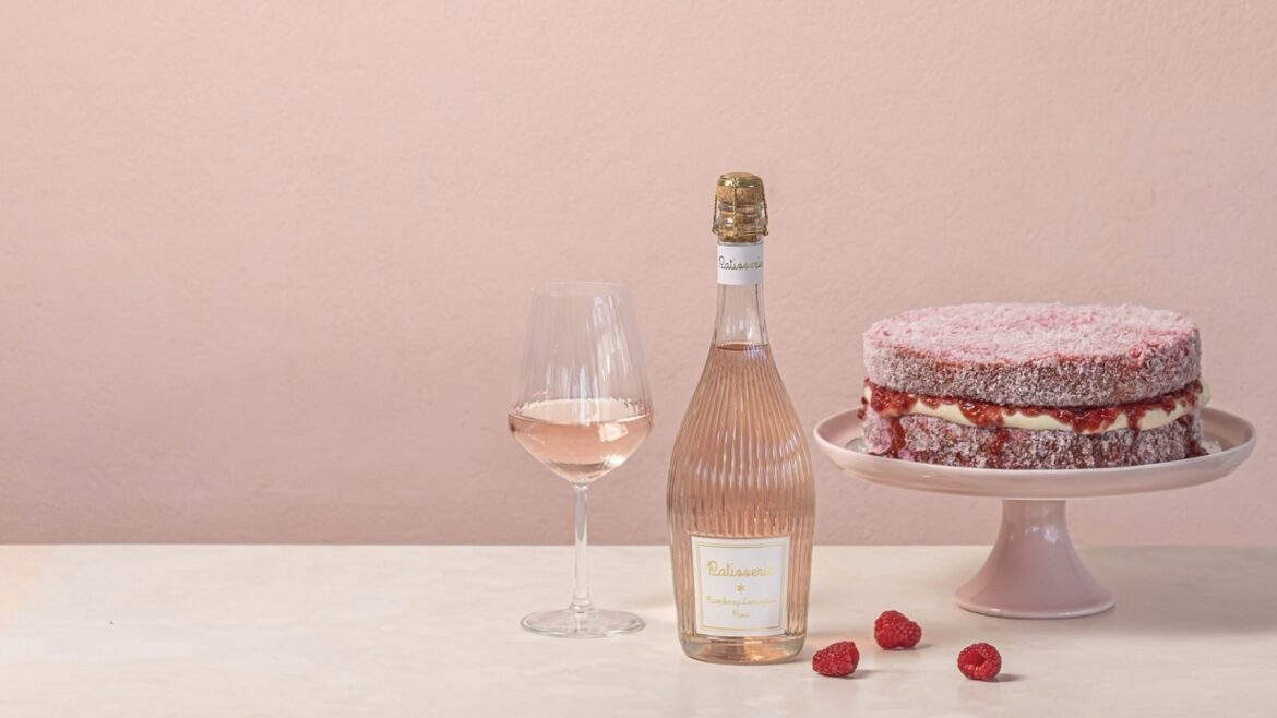 Patisserie Raspberry Lamington Rosé made in collaboration with Cakeboi.